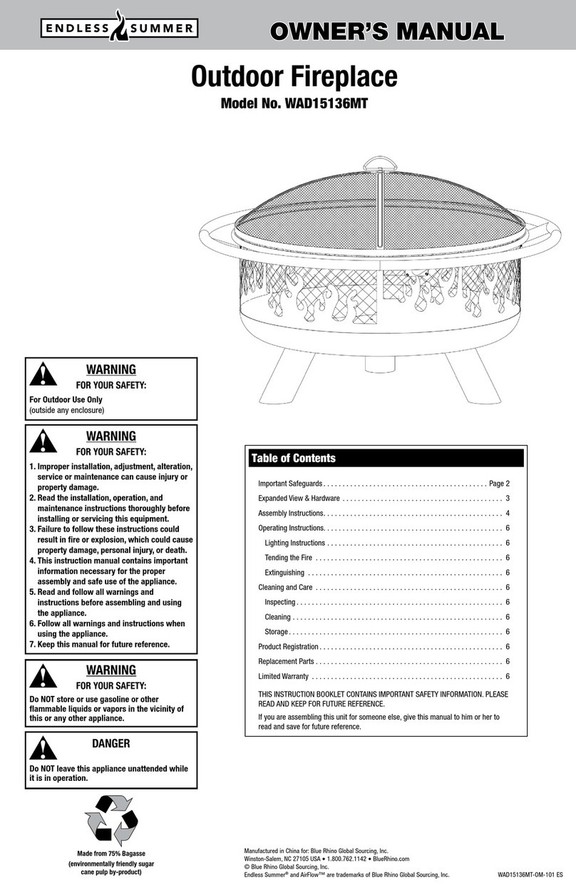 Endless Summer WAD15136MT User manual