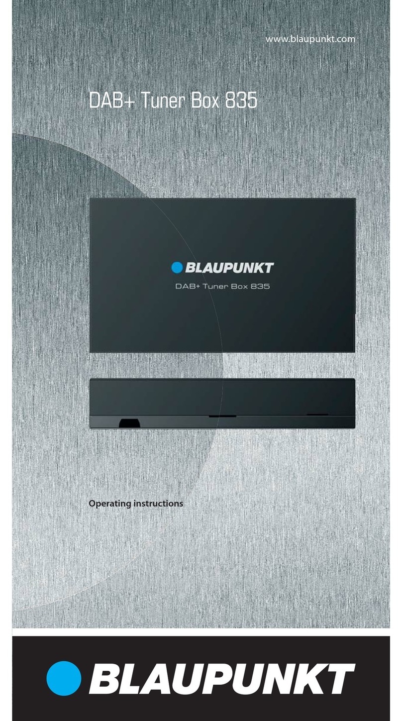 Blaupunkt DAB+ Tuner Box 835 operating instructions