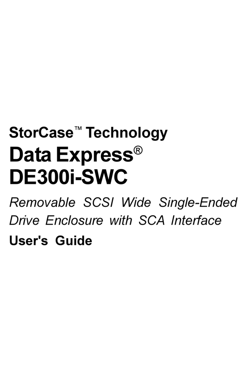 StorCase Technology Data Express DE300i-SWC User manual StorCase Technology Data Express DE300i-SWC User manual