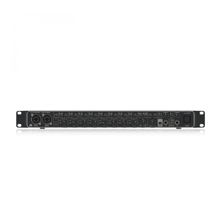 Behringer U-PHORIA UMC1820 User manual
