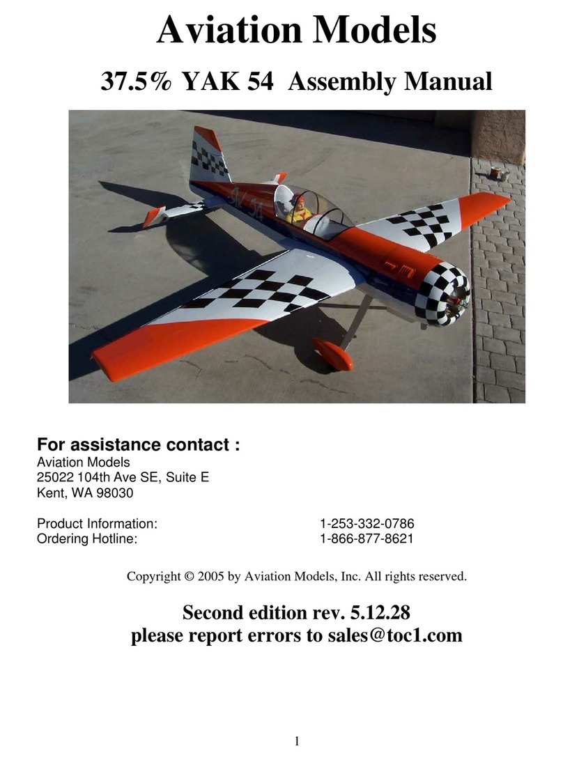 Aviation Models 37.5% Yak 54 Assembly manual