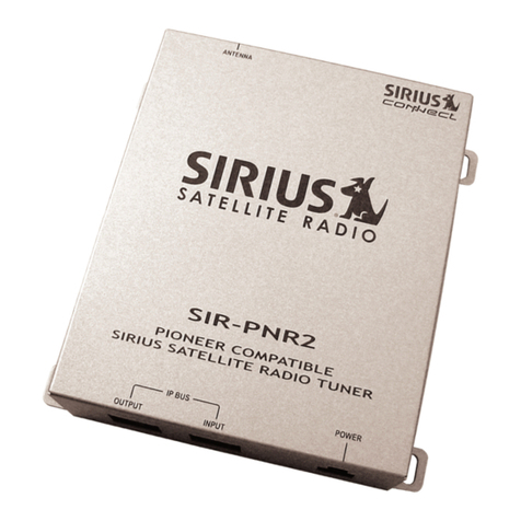 Sirius Satellite Radio SIR-PNR2 installation guide