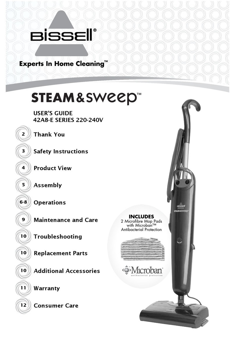 Bissell Steam & Sweep 42A8-E SERIES user guide