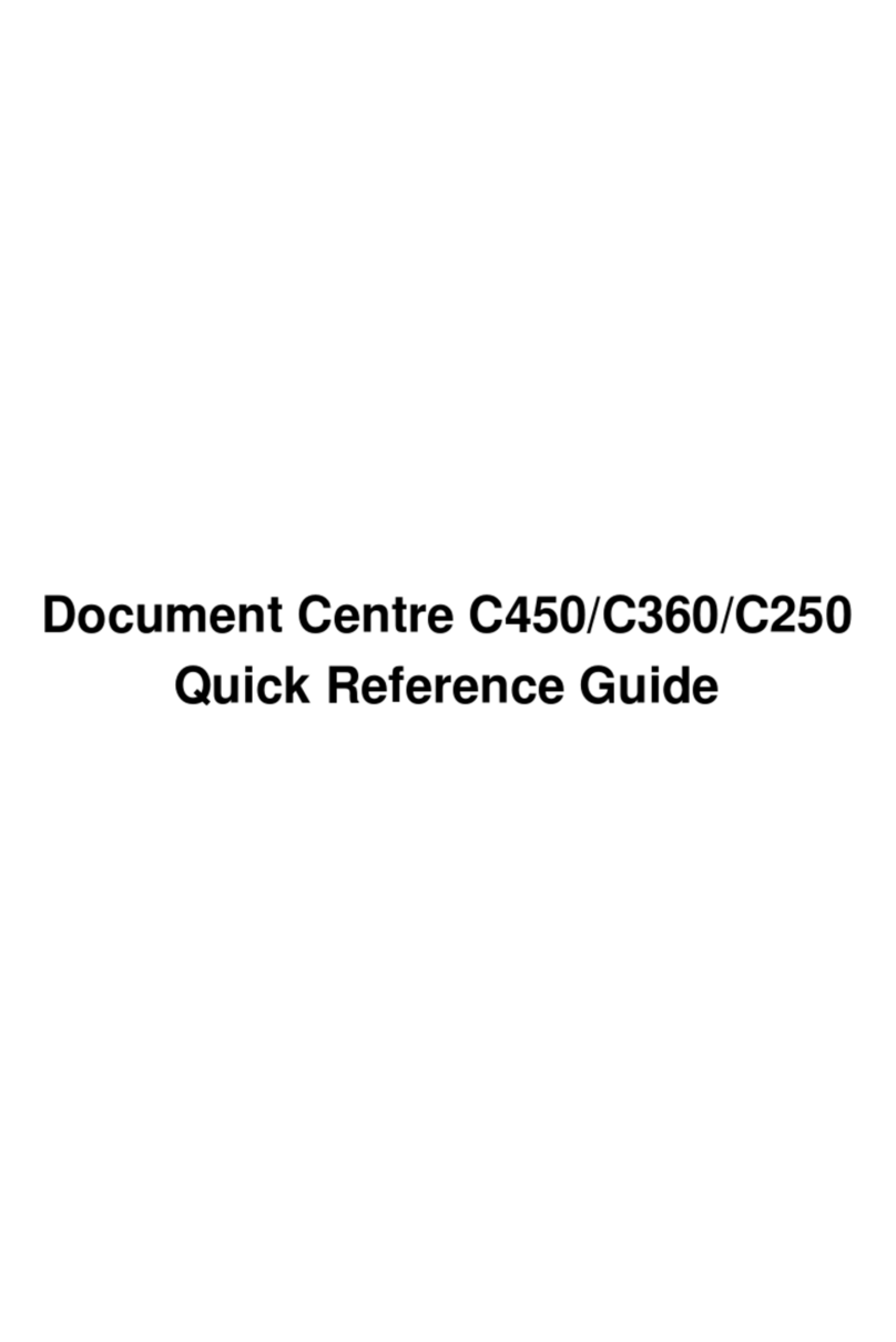 Fuji Xerox Document Centre C450 Quick reference guide