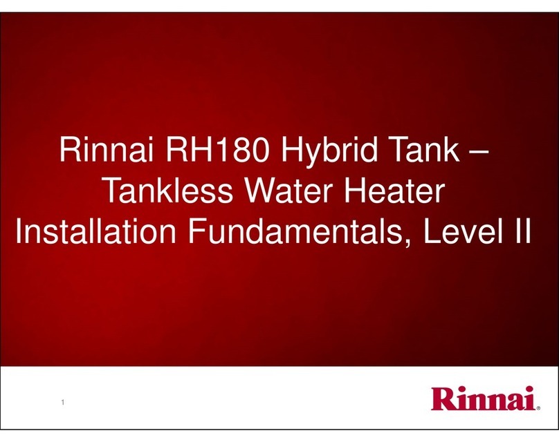 Rinnai RH180 User manual