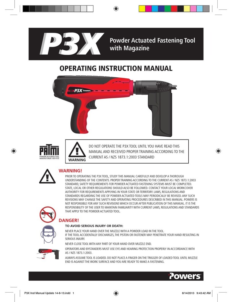 Powers P3X Operating instructions manual