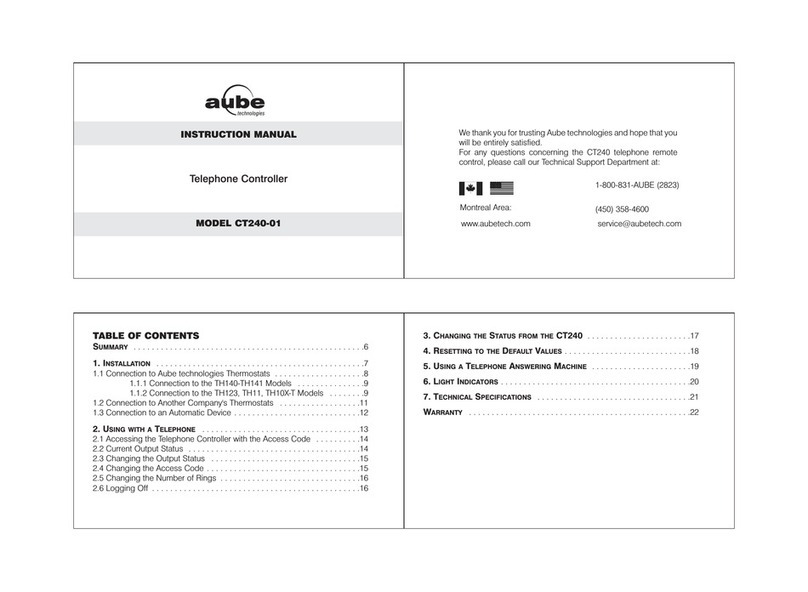 Aube Technologies CT240-01 instruction manual