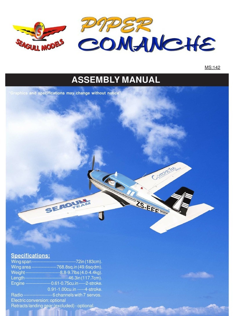 Seagull Models Piper Comanche MS:142 User manual