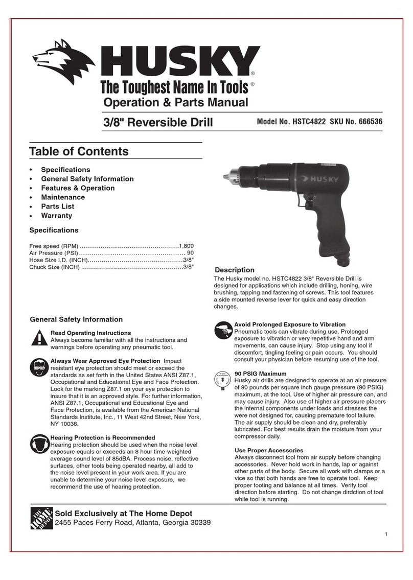 Husky HSTC4822 Operations & parts manual