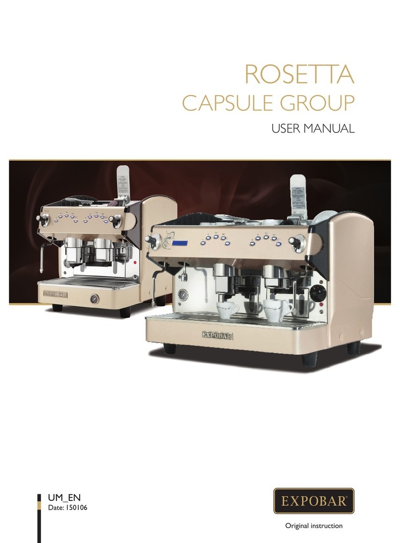 Expobar ROSETTA CAPSULE GROUP User manual