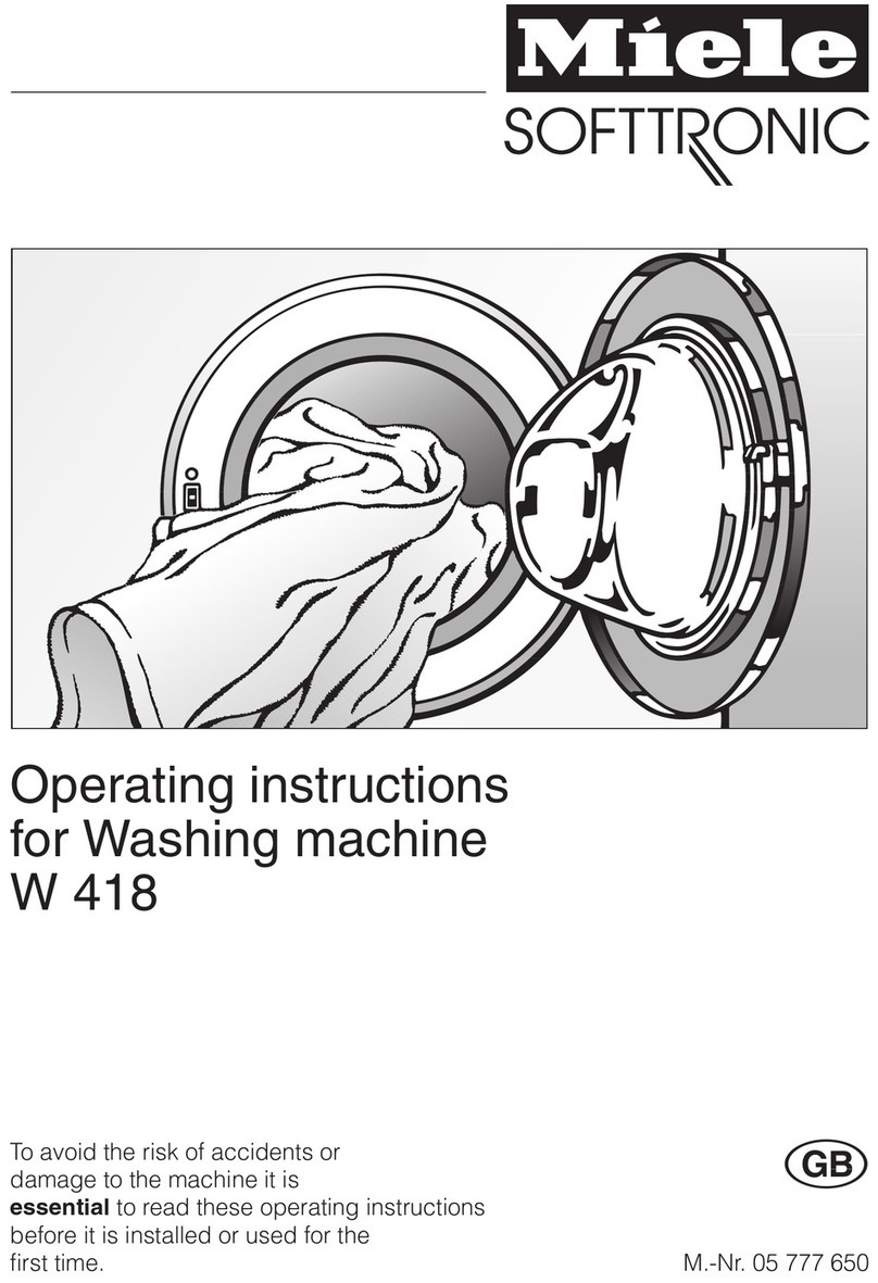 Miele SoftTronic W 418 User manual