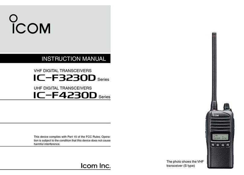 Icom iF3230D Series User manual
