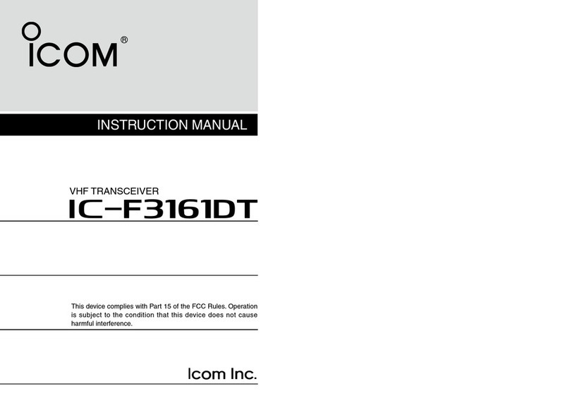 Icom IC-F3161DT User manual