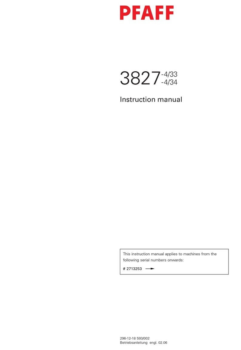 Pfaff 3827-4/33 User manual