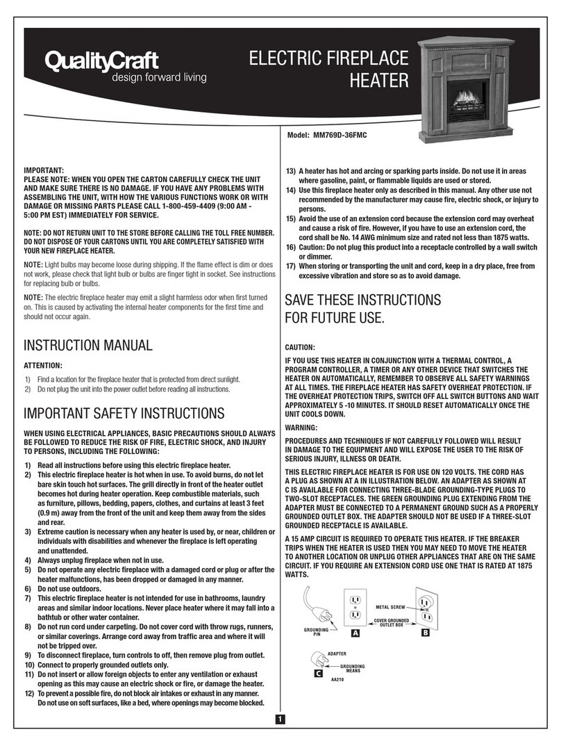 Quality Craft MM769D-36FMC User manual