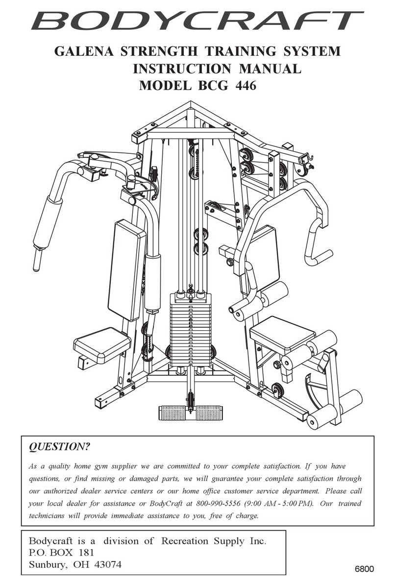 Body Craft BCG 446 User manual Body Craft BCG 446 User manual