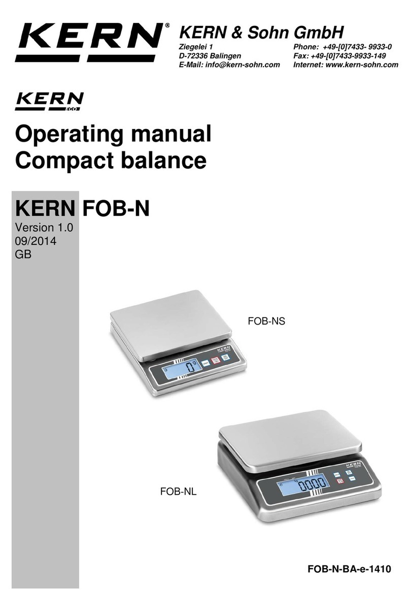 KERN FOB-N series operating manual