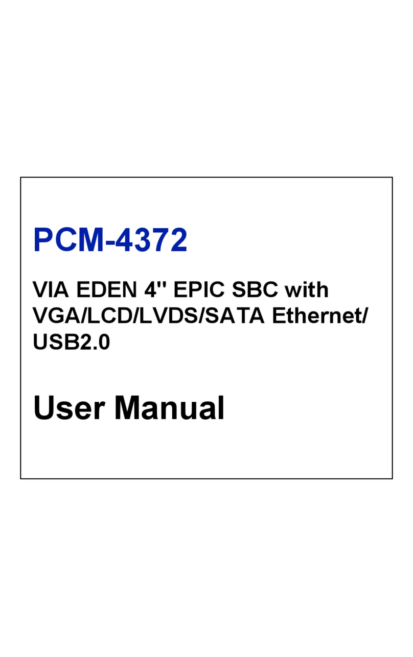 Advantech PCM-4372 User manual
