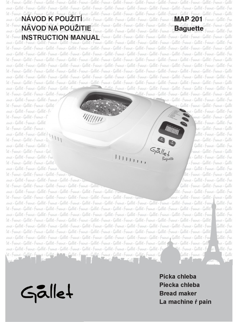Gallet Baguette MAP 201 instruction manual