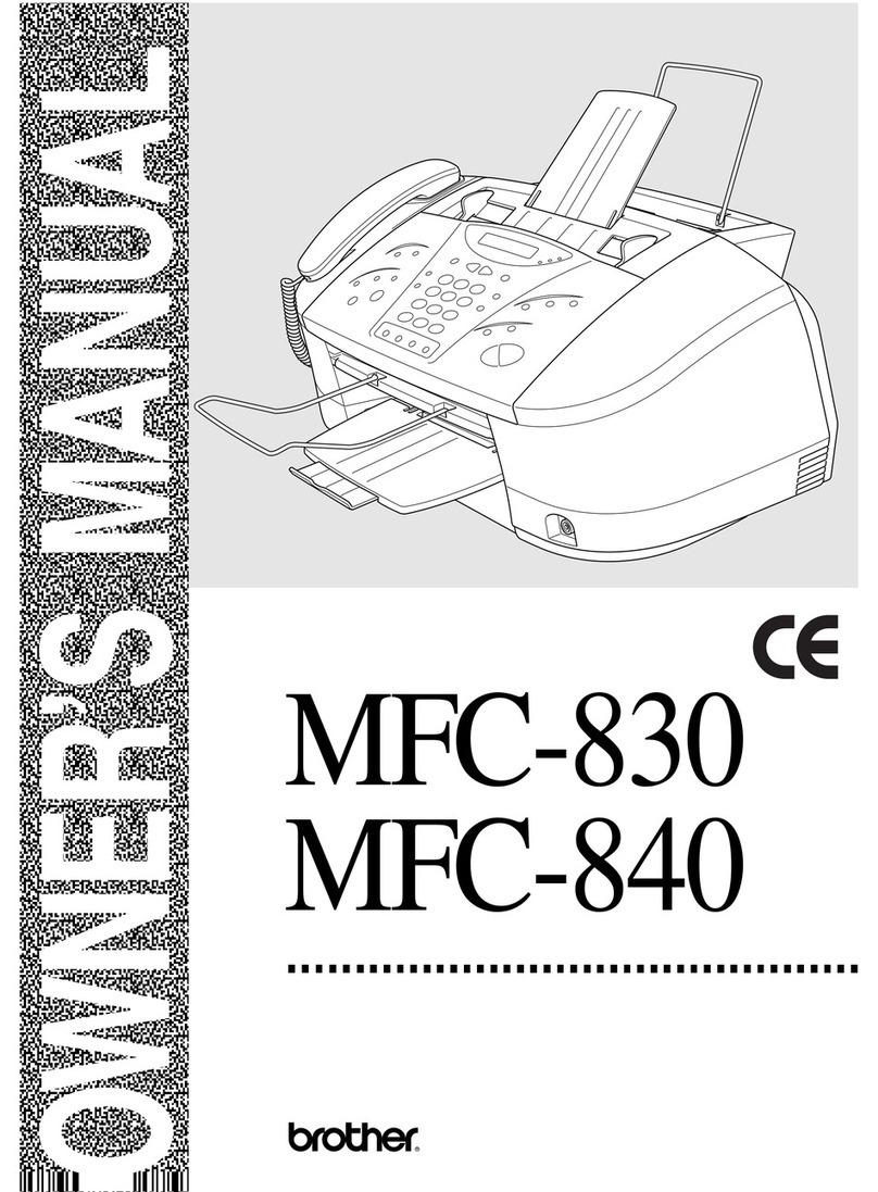 Brother MFC830 User manual