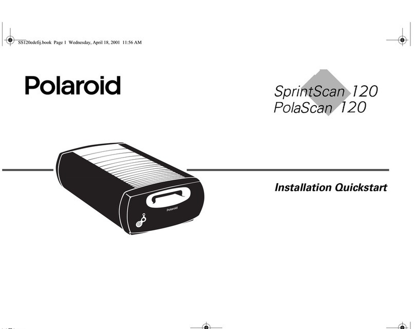 Polaroid SprintScan 120 Operating and maintenance manual Polaroid SprintScan 120 Operating and maintenance manual