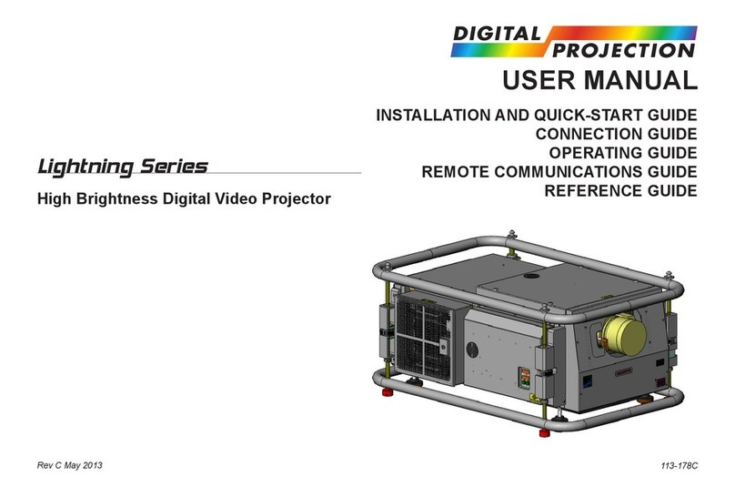 Digital Projection lightning series user manual