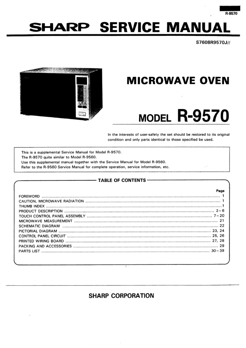 Sharp R-9570 User manual