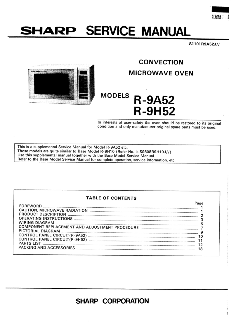 Sharp R-9A52 User manual