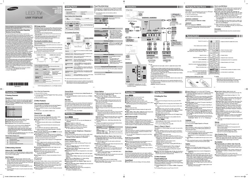 Samsung 4003 Series User manual