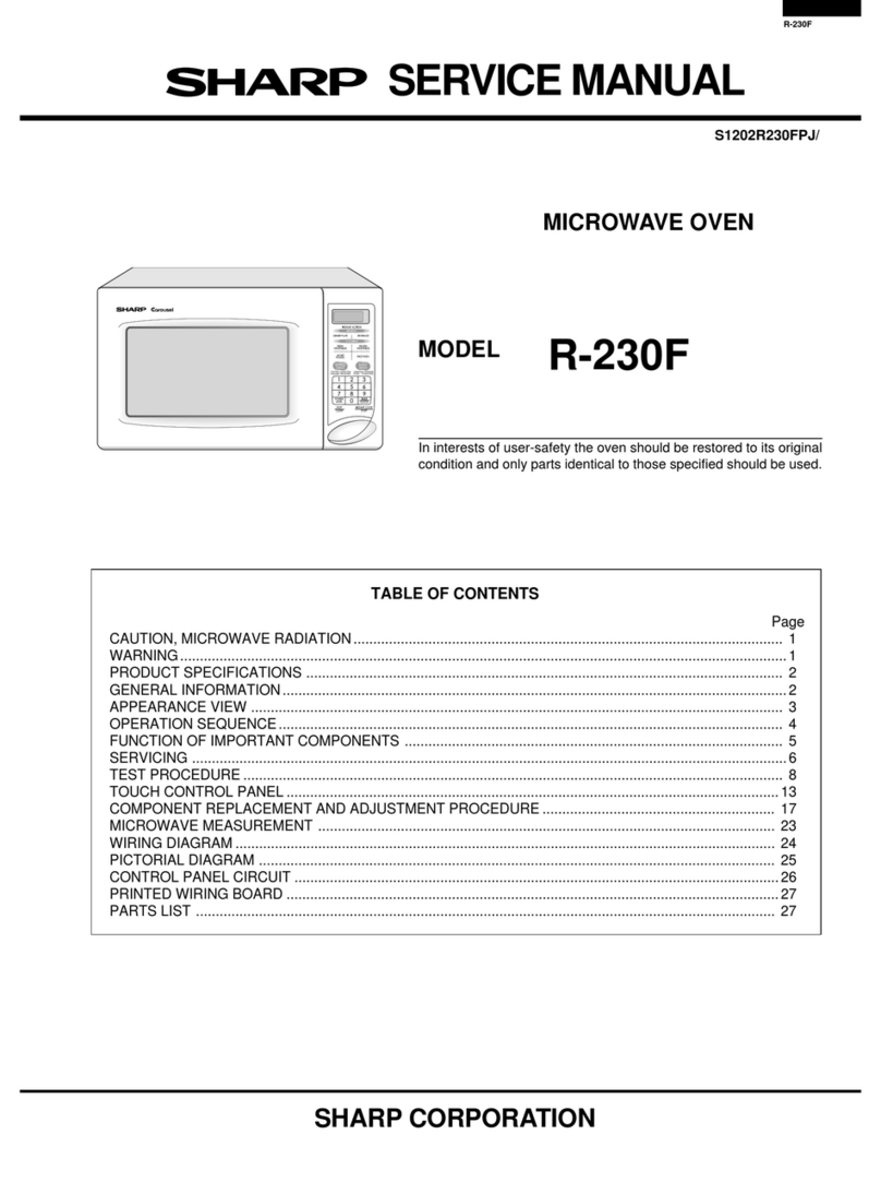 Sharp R-230F User manual