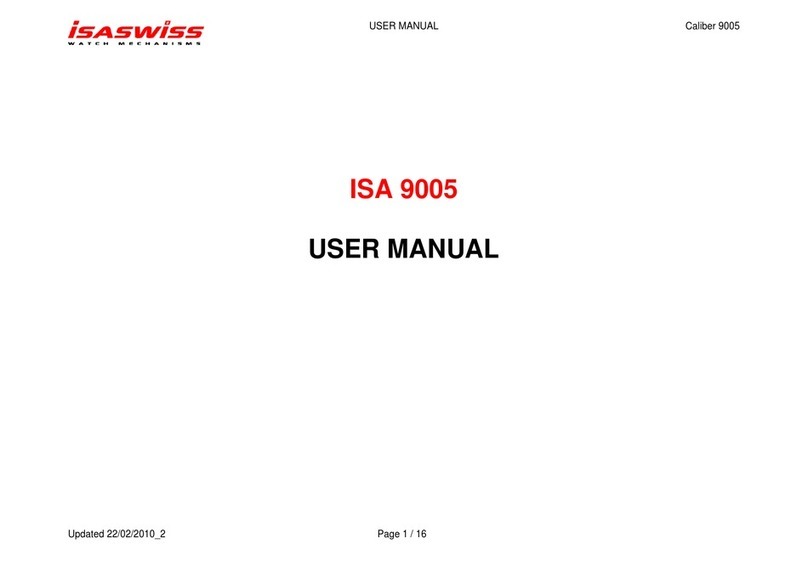 ISASWISS ISA 9005 user manual