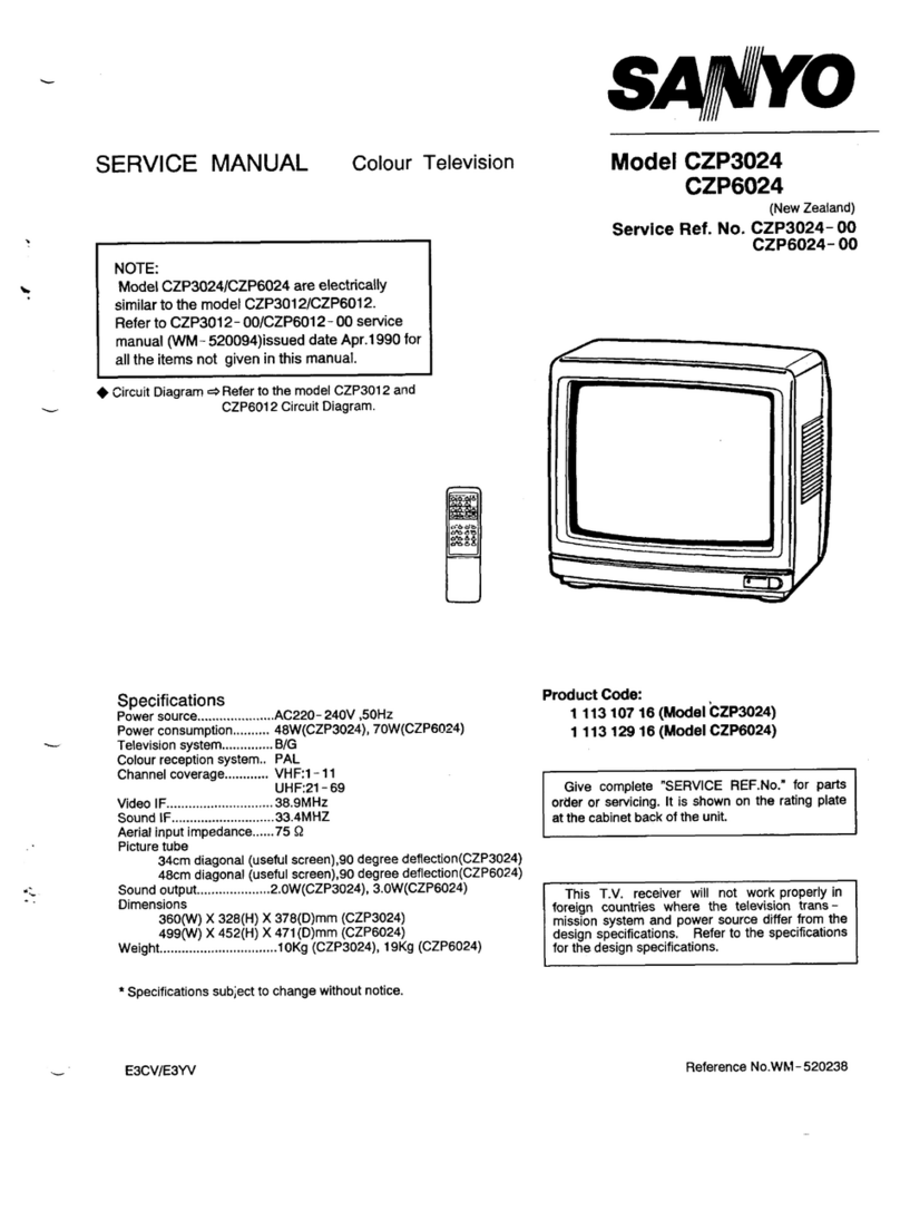 Sanyo CZP3024 User manual