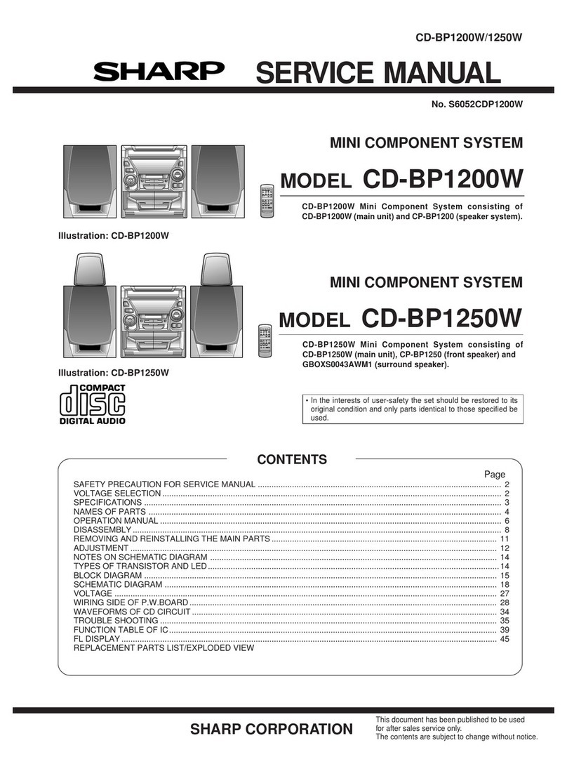 Sharp CD-BP1200W User manual Sharp CD-BP1200W User manual