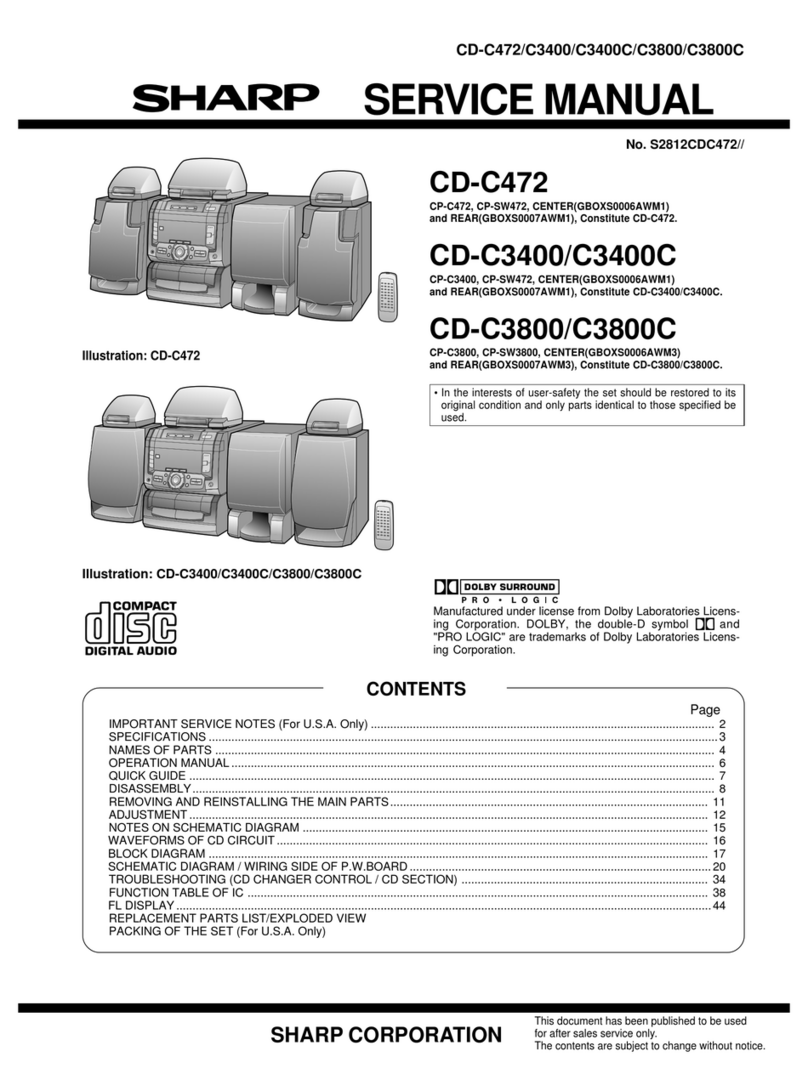 Sharp CD-C472 Service manual
