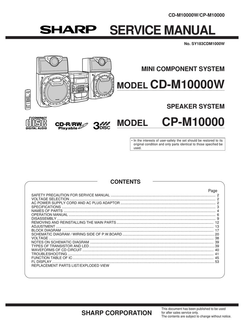 Sharp CD-M10000W User manual Sharp CD-M10000W User manual