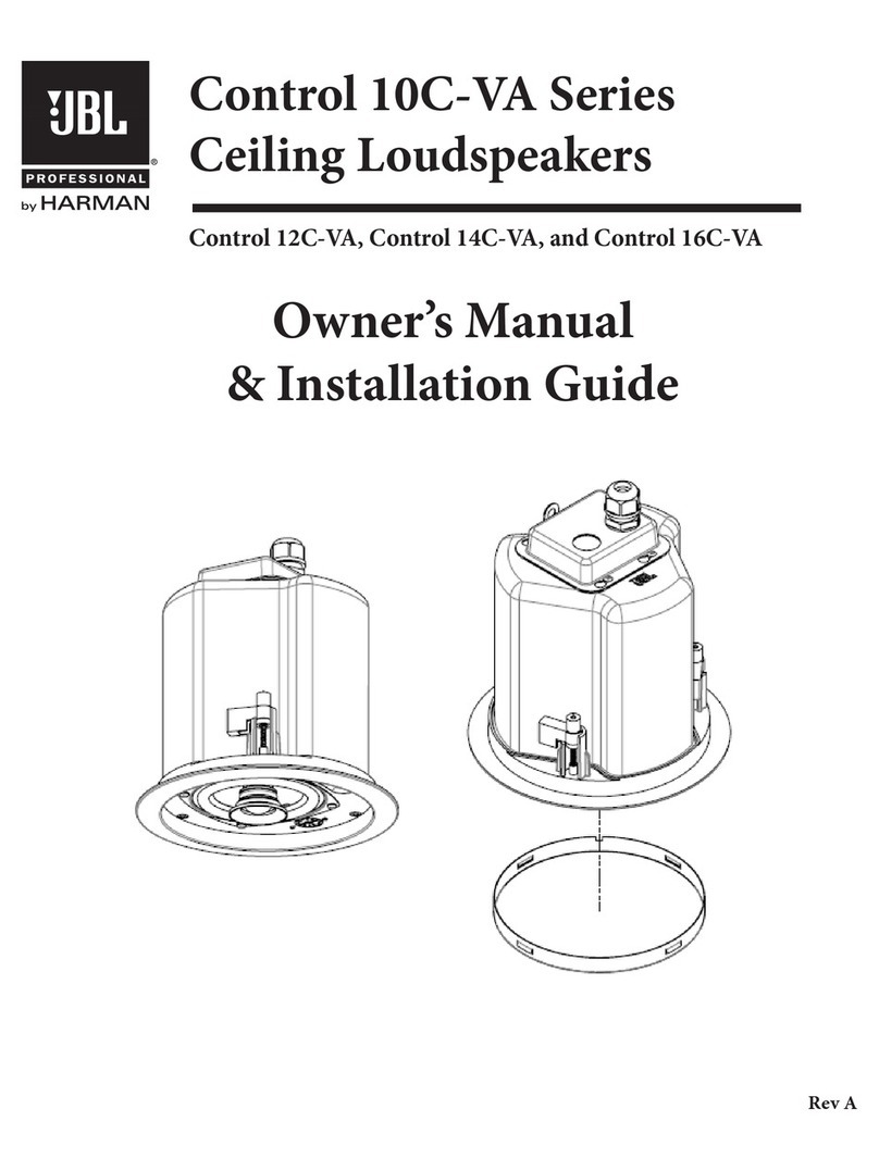 JBL Control 12C-VA Owner's manual & installation guide