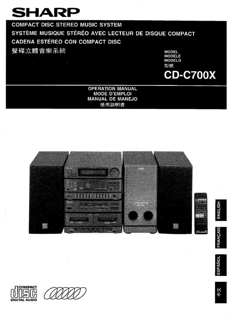 Sharp CD-C700X User manual