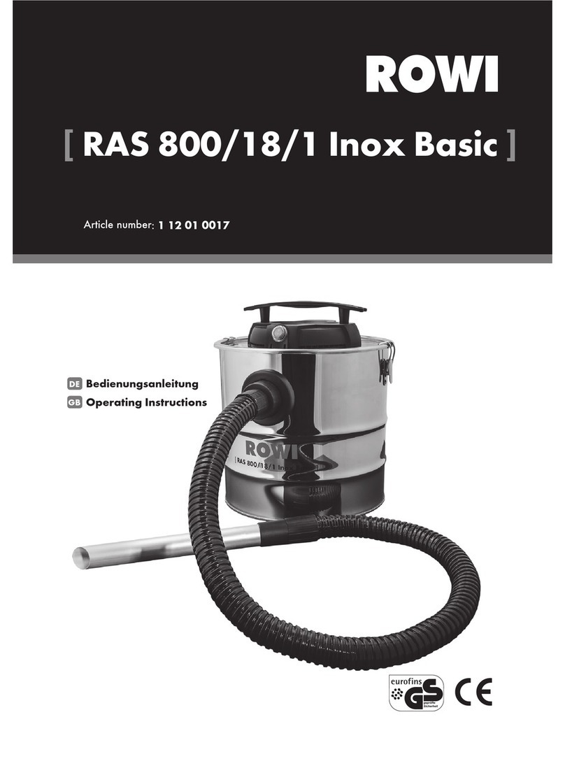 Rowi RAS 800/18/1 Inox Basic operating instructions