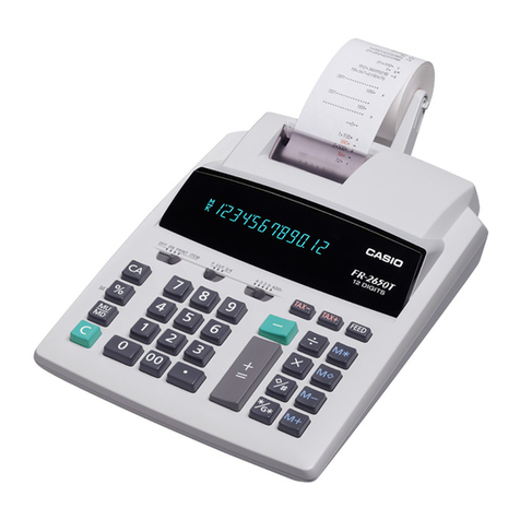 Casio FR-2650DT User manual