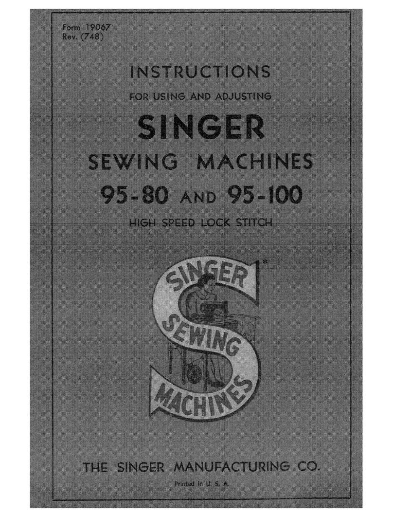 Singer 95-80 Instructions for using and adjusting
