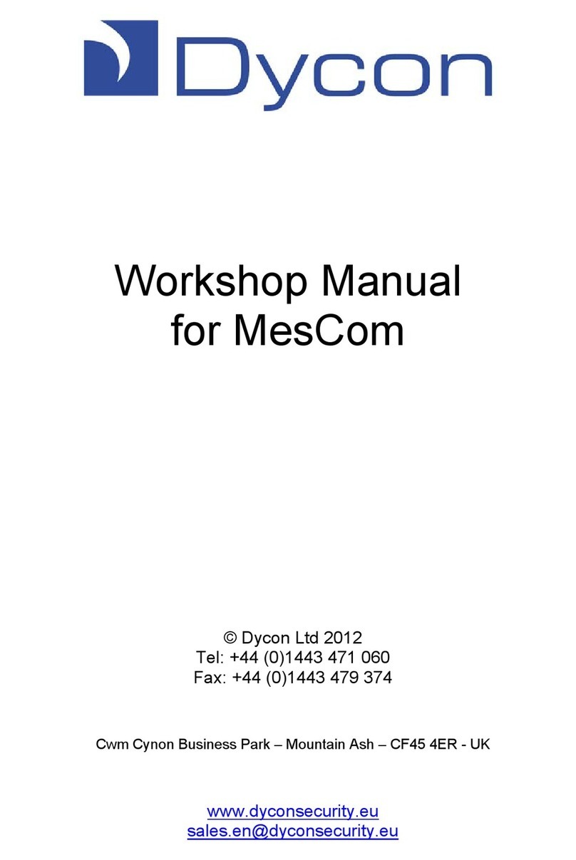 Dycon D6000 MesCom Instruction manual