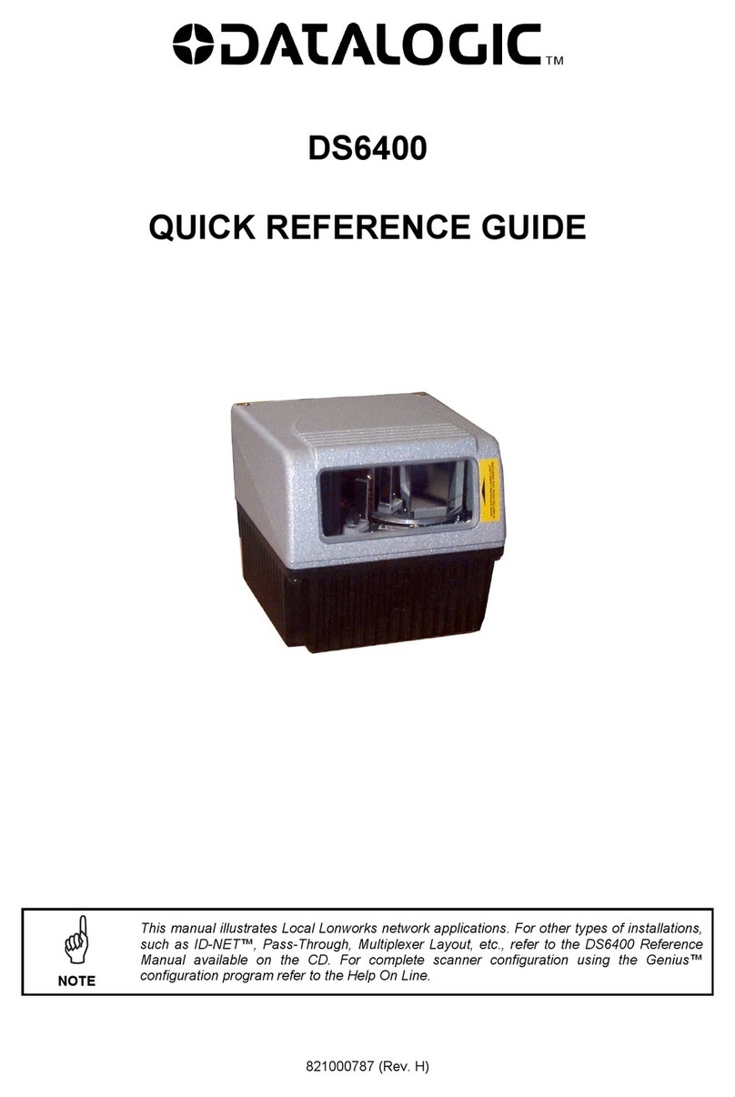 Datalogic DS6400 Quick reference guide