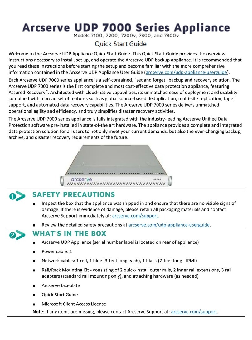 Arcserve 7100 quick start guide Arcserve 7100 quick start guide