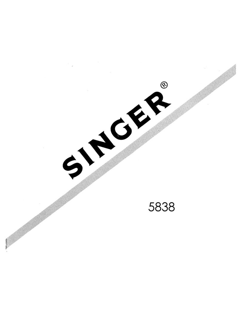 Singer 5838 User manual