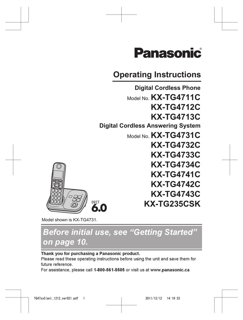 Panasonic KX-TG4711C User manual Panasonic KX-TG4711C User manual