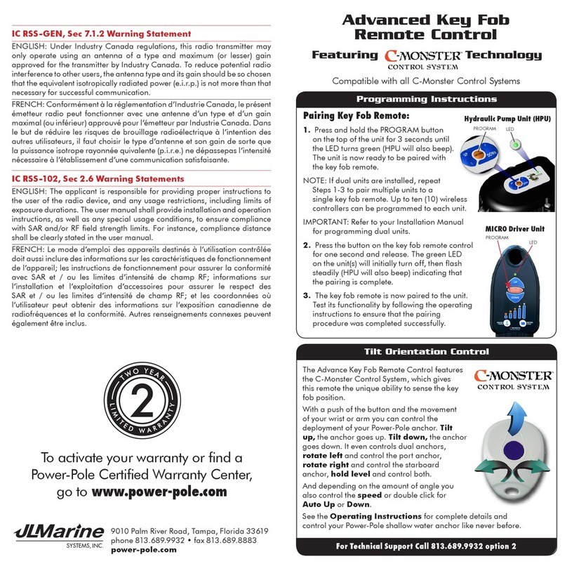 Power-Pole CM-KF-adv-PP Programming instructions Power-Pole CM-KF-adv-PP Programming instructions