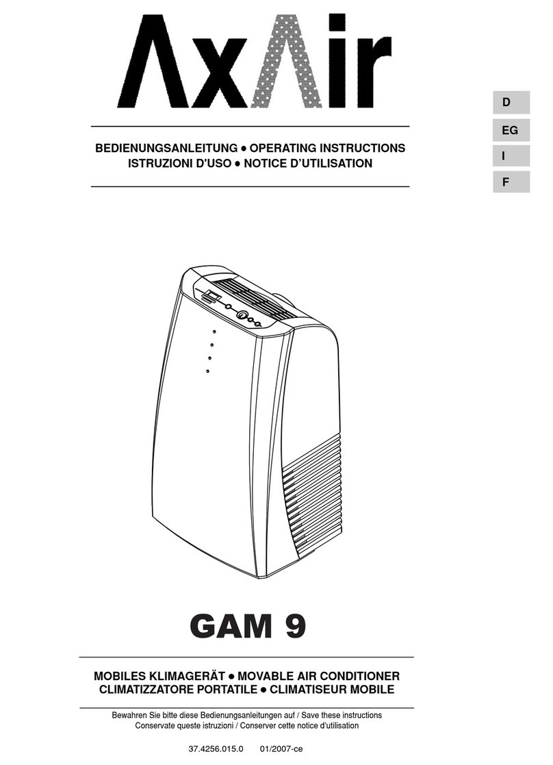 Axair GAM 9 operating instructions