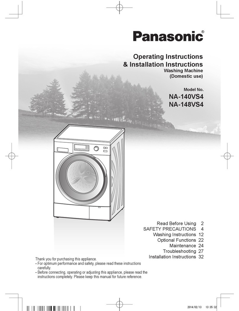 Panasonic NA-140VS4 Operating instructions & installation instructions