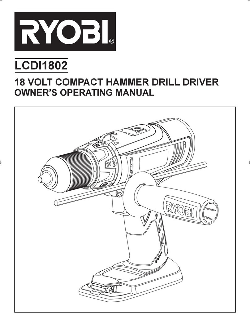 Ryobi LCDI1802 Owner's operating manual