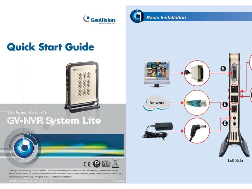 GeoVision GV-NVR quick start guide
